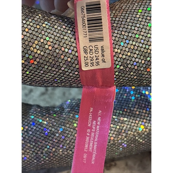 2017 Victoria's‎ Secret Pink Iridescent Glitter Bling Collectible Giant Mini Dog - Picture 8 of 16